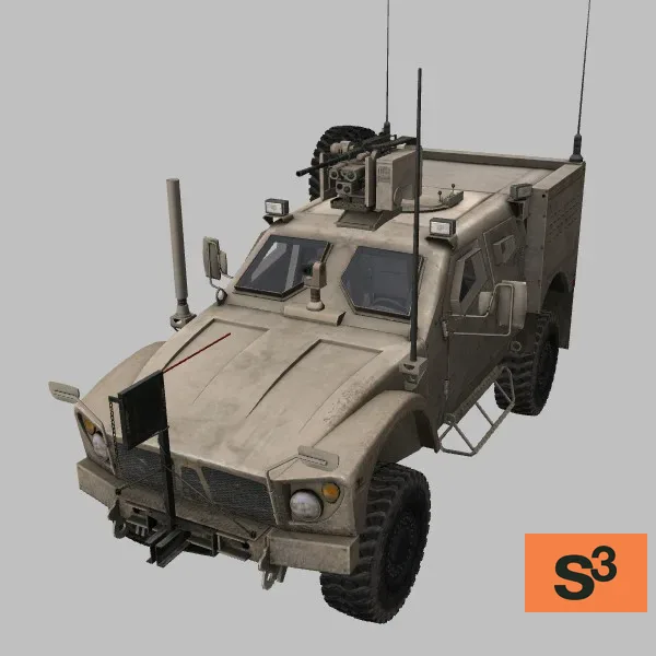 M-ATV-EXI · M153 · US · desert — 3D model preview