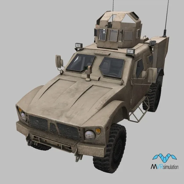 M-ATV · M240 · US · desert — 3D model preview
