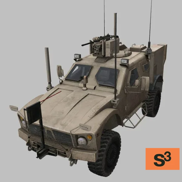M-ATV-SXB · M153 · US · desert — 3D model preview