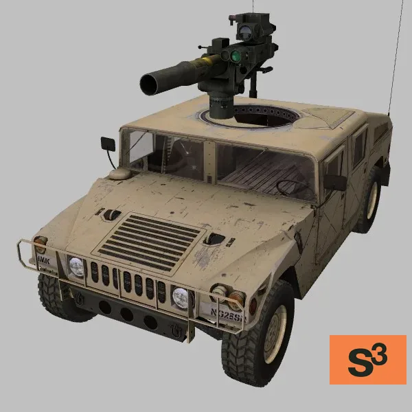 M1046 · M-220 · US · desert — 3D model preview