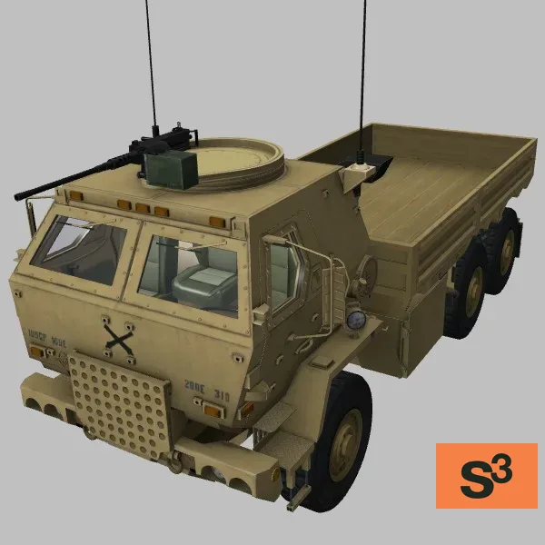 M1083A1-LSAC · US · desert — 3D model preview