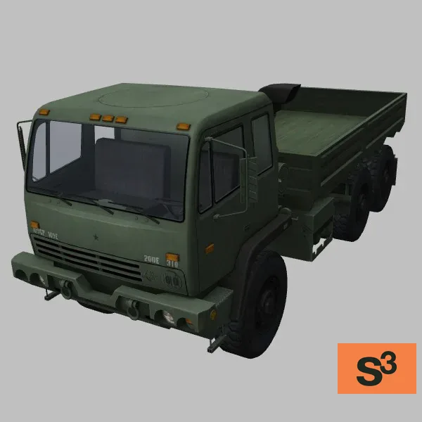 M1083A1 · US · green — 3D model preview