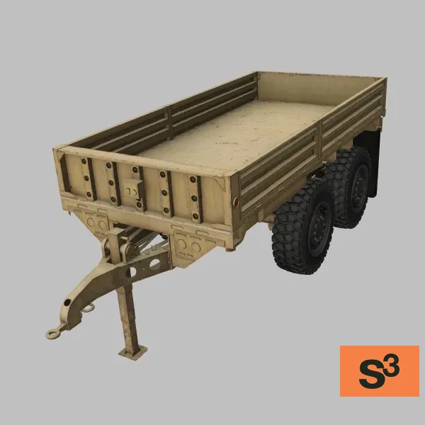 M1095-Trailer · US · desert — 3D model preview