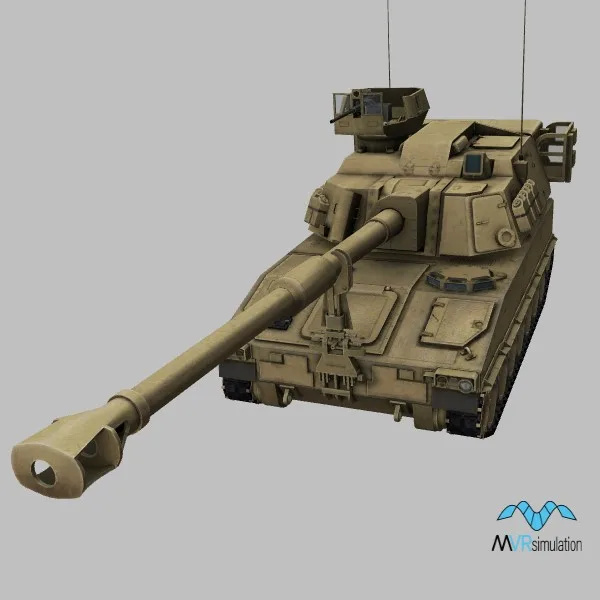 M109A7 · US · desert — 3D model preview