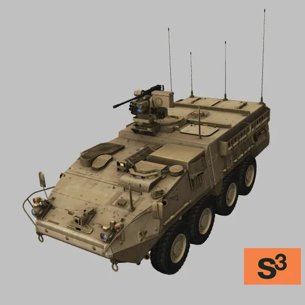 M1126 · M151 · US · desert — 3D model preview