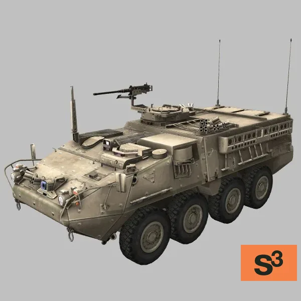 M1127 · M2 · US · desert — 3D model preview