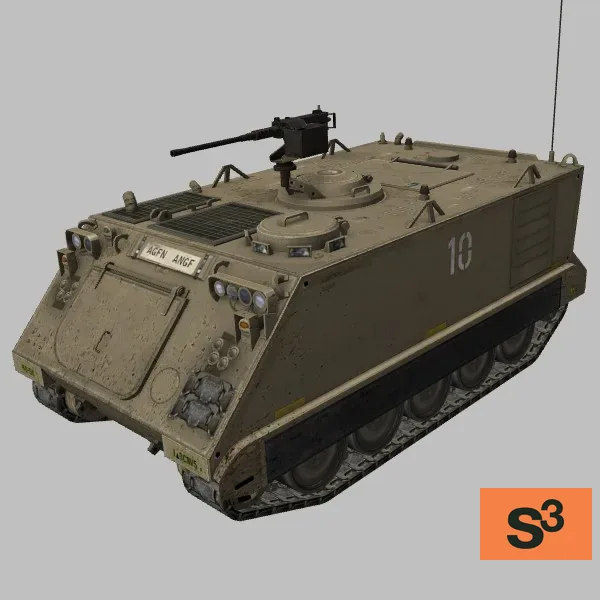 M113 · M2 · US · desert — 3D model preview