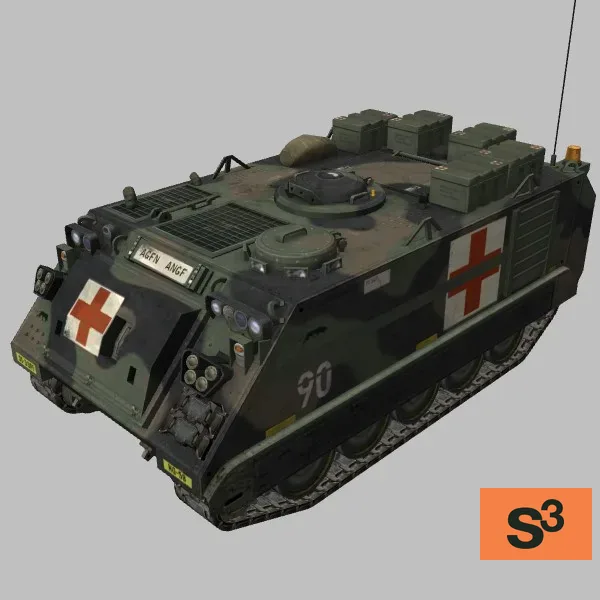 M113-Medic · DE · camo — 3D model preview