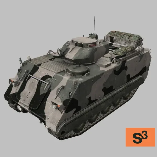 M113AS4 · AU · Camo — 3D model preview