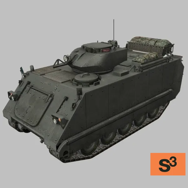M113AS4 · AU · green — 3D model preview