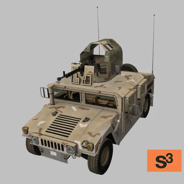 M1151A1B1 · OGPK · DShKM · AF · camo — 3D model preview