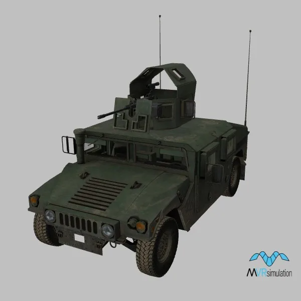 M1151A1B1 · OGPK · M2A1 · AN-PAS-13(V3) · US · green — 3D model preview