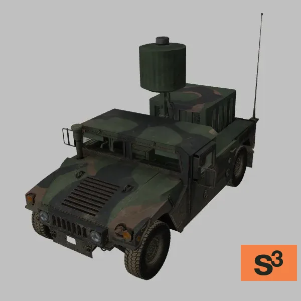 M1152A1B1 · AN-TPQ-50 · US · camo — 3D model preview