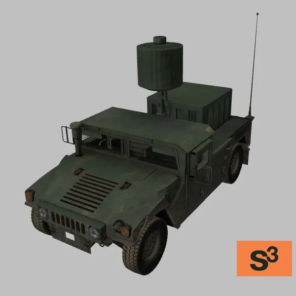 M1152A1B1 · AN-TPQ-50 · US · green — 3D model preview
