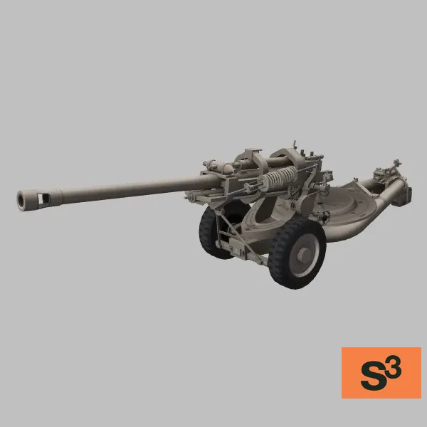 M119A1 · US · desert — 3D model preview