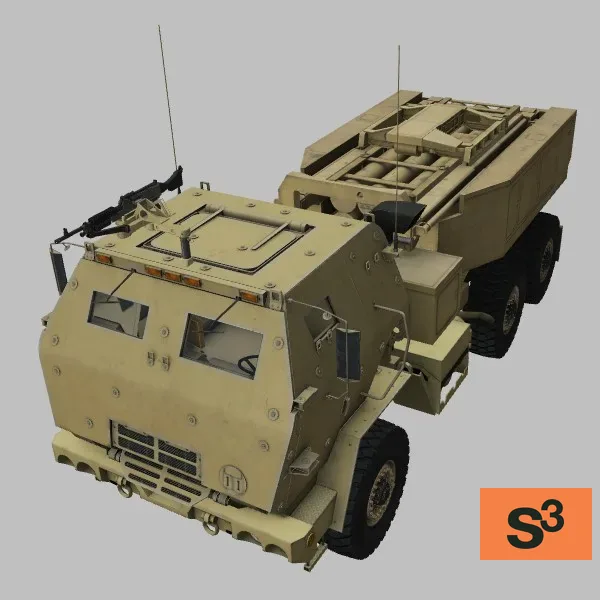M142 · M240B · US · desert — 3D model preview