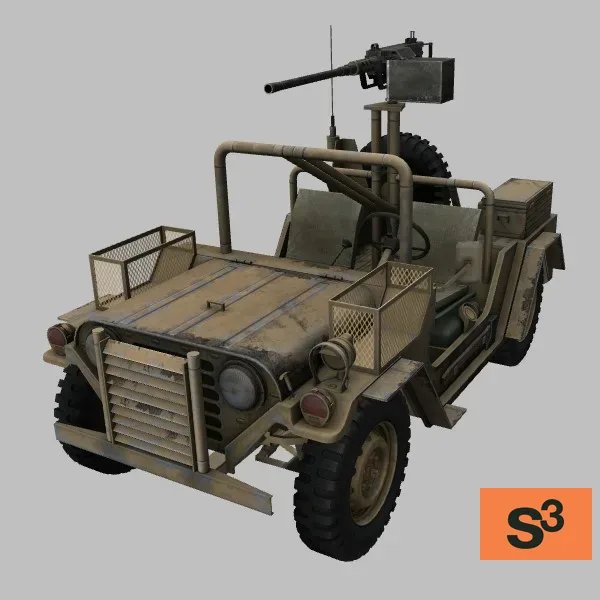 M151A2-FAV · US · desert — 3D model preview