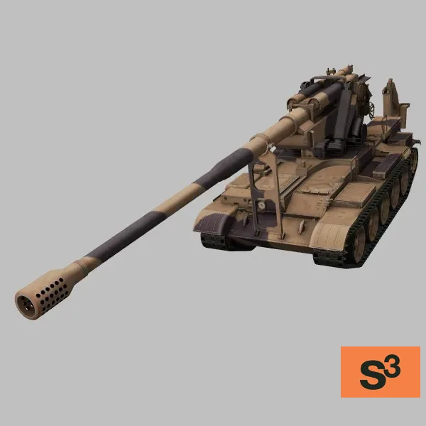 M1978-Koksan · IR · camo — 3D model preview