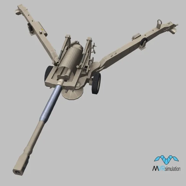 M198 · US · desert — 3D model preview