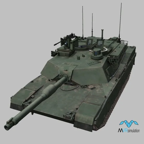 M1A2 · US · green — 3D model preview