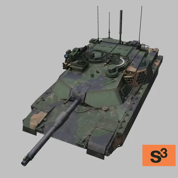 M1A2D · US · camo — 3D model preview