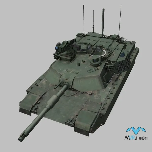 M1A2D · US · green — 3D model preview