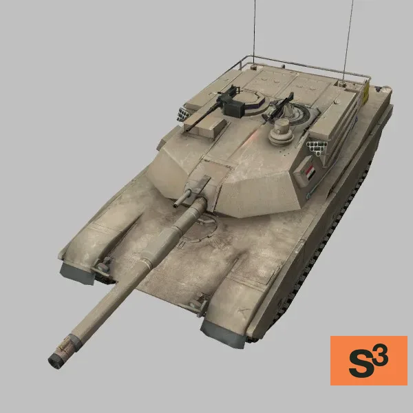 M1A2M · IQ · desert — 3D model preview
