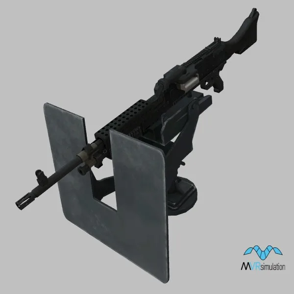 M240B-Mk93-Mod4-Shield · US · black — 3D model preview