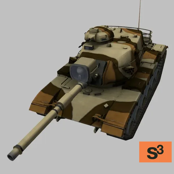 M60A3 · JO · camo — 3D model preview