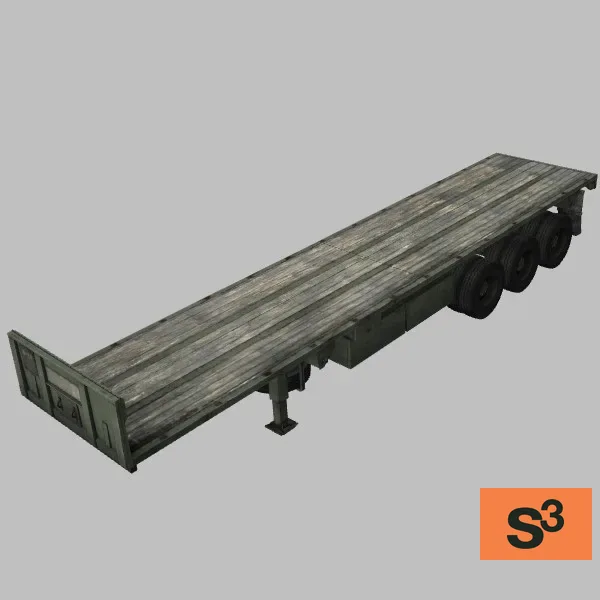 M872-Flatbed · US · green — 3D model preview