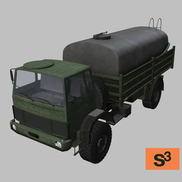Magirus-Water-Tank · SO · green — 3D model preview