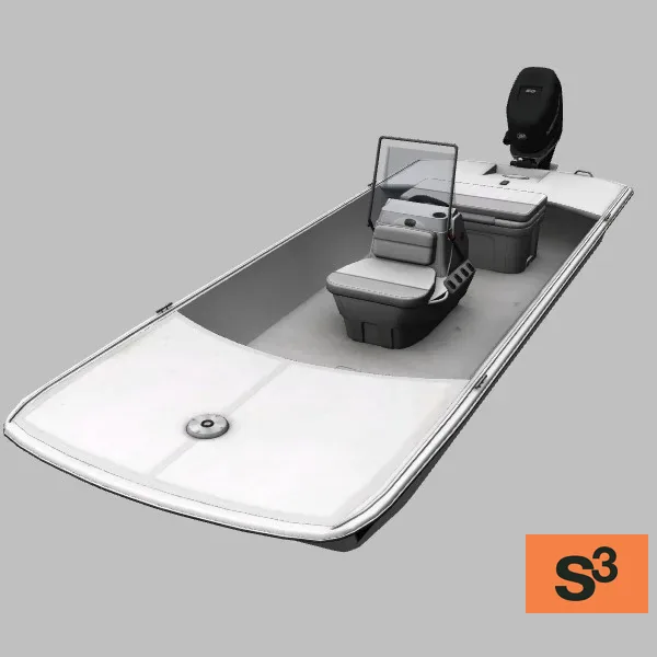 MAKO-Skiff-16CC · US · white — 3D model preview