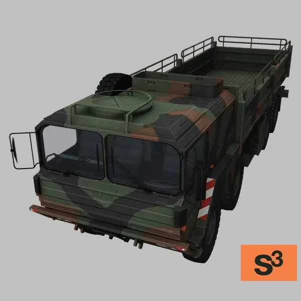 MAN8x8 · DE · camo — 3D model preview