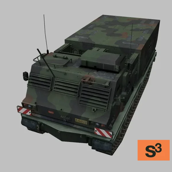 MARS-II · DE · camo — 3D model preview