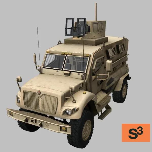 MaxxPro · US · desert — 3D model preview