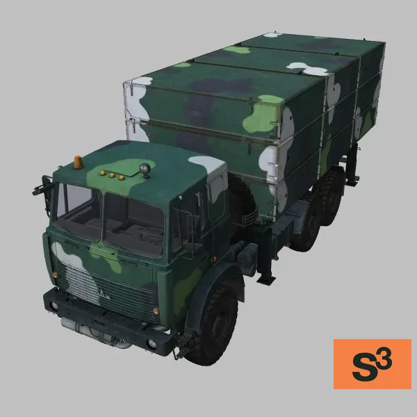 MAZ-631705-212-Harop · AZ · camo — 3D model preview