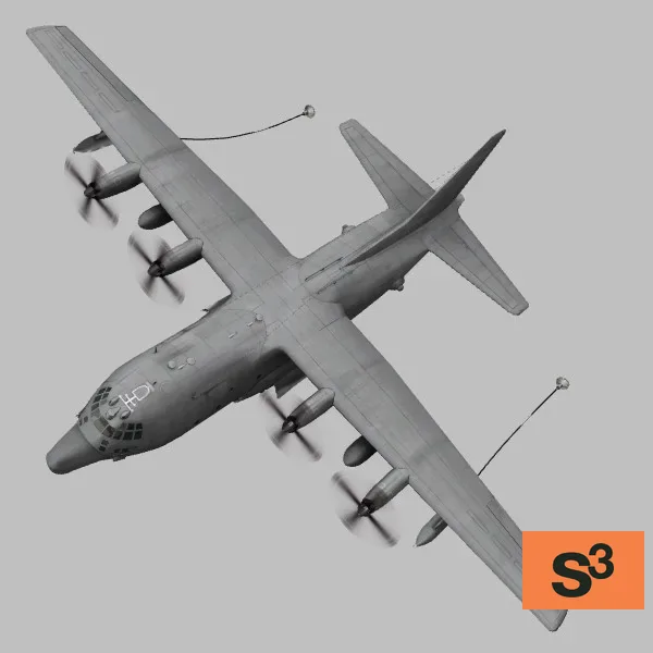 MC-130H · US · grey — 3D model preview