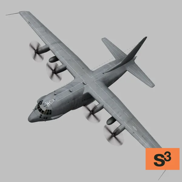 MC-130J · US · grey — 3D model preview