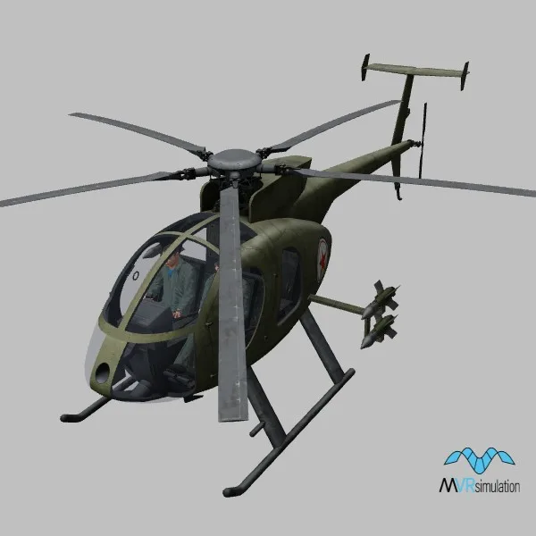 MD500E · KP · green — 3D model preview