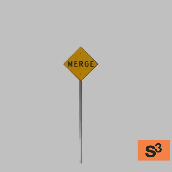 merge-sign-001 — 3D model preview