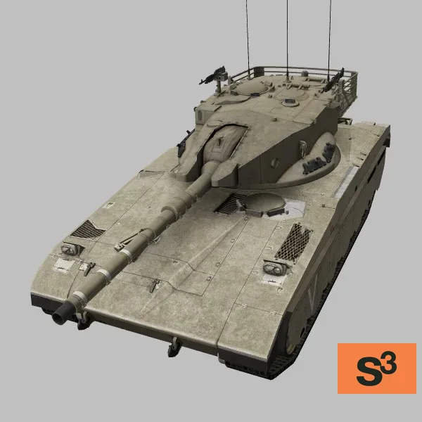 Merkava-Mark-I · IL · desert — 3D model preview