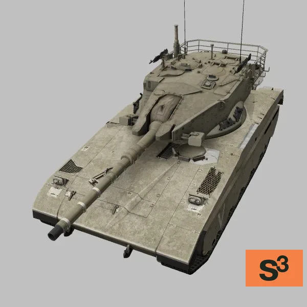 Merkava-Mark-II · IL · desert — 3D model preview