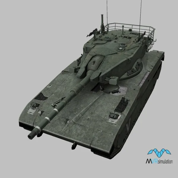 Merkava-Mark-II · IL · green — 3D model preview
