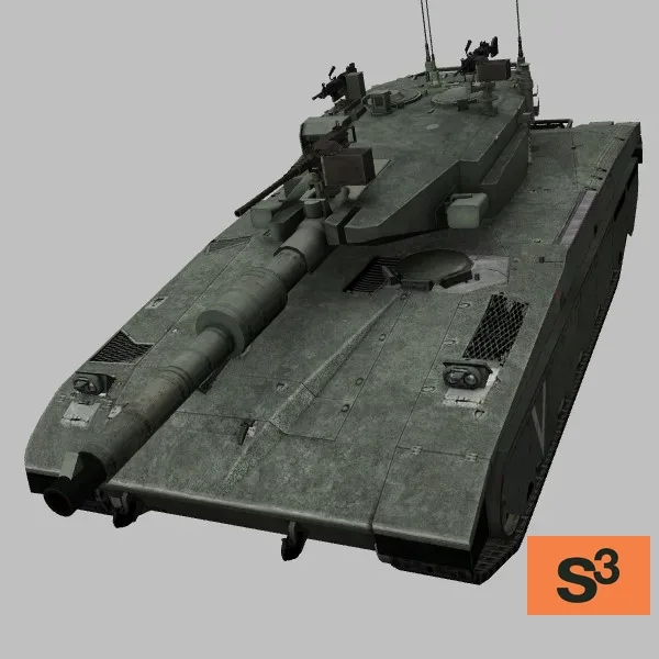 Merkava-Mark-III · IL · green — 3D model preview