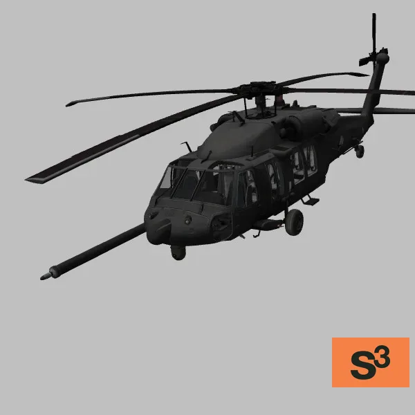 MH-60K · US · black — 3D model preview
