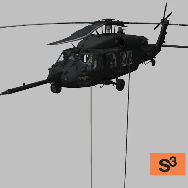 MH-60M · US · green — 3D model preview