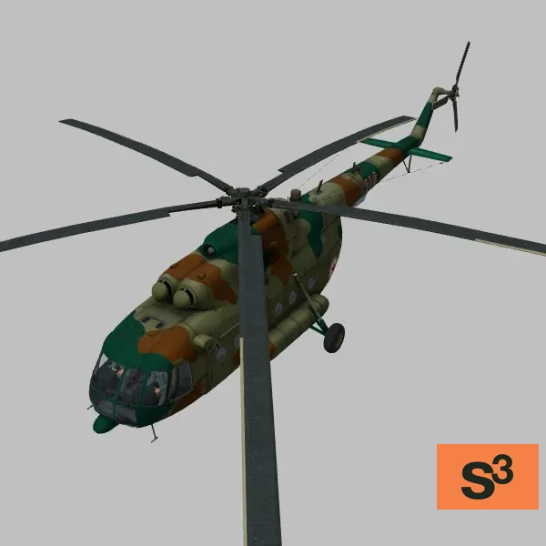 Mi-17 · KP · camo — 3D model preview