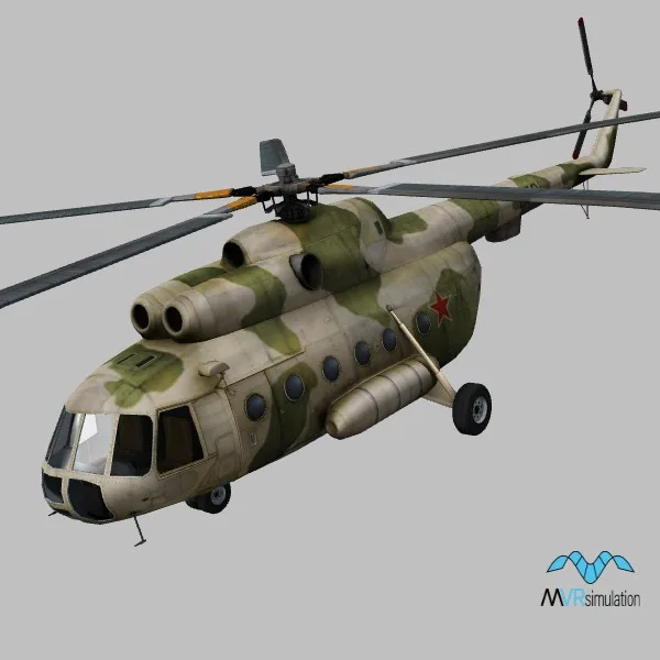 Mi-8M · RU · camo — 3D model preview