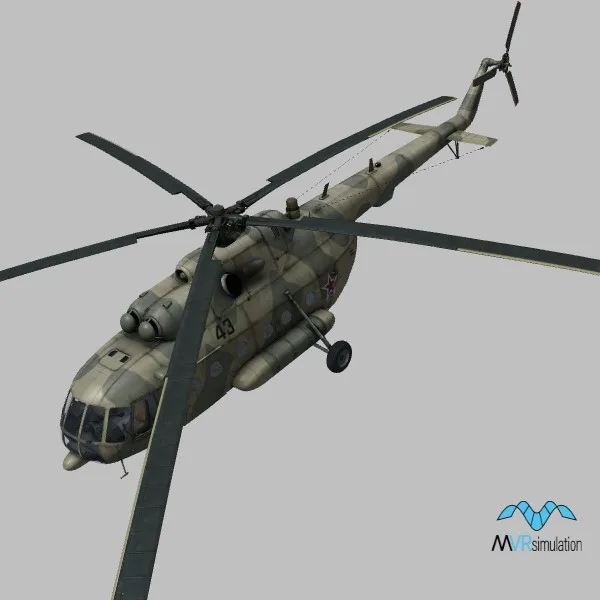 Mi-8MTV-1 · RU · camo — 3D model preview