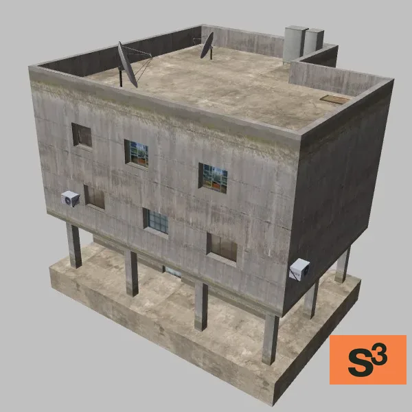 mid-east-house-005 — 3D model preview